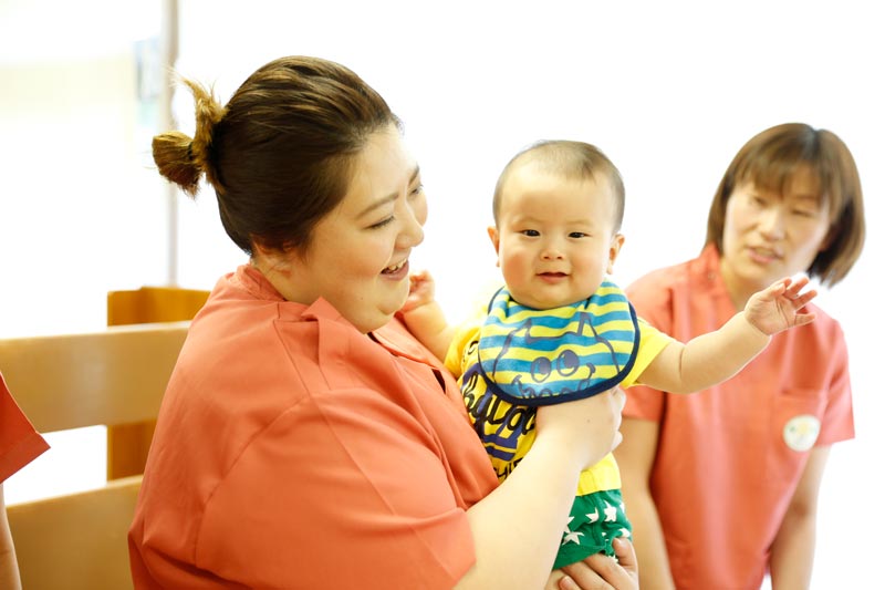 実習では乳児の発育も学びます